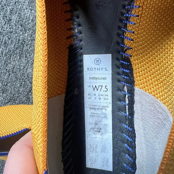 Rothy’s Lemondrop Yellow Loafers, size 7.5 - Picture 5 of 5